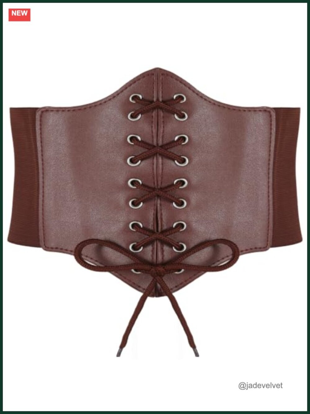 Wide Lace Up Waist Belt Corset Vest Halloween Costume Accessory